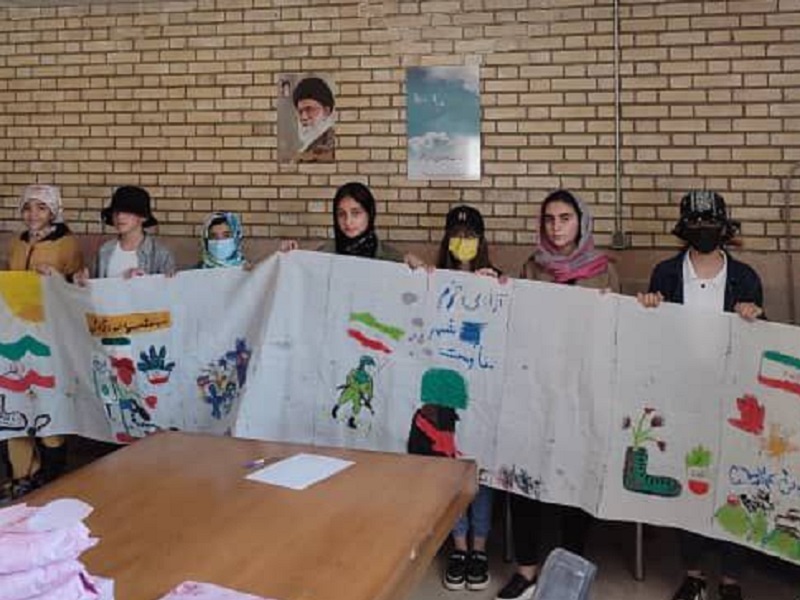 مسابقه بزرگ نقاشی روی پارچه به مناسبت گرامیداشت سوم خرداد در اردبیل